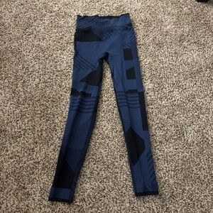 Sweaty Betty Blue and Black Geometric Leggings